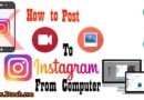 How to post photo and video to instagram from computer